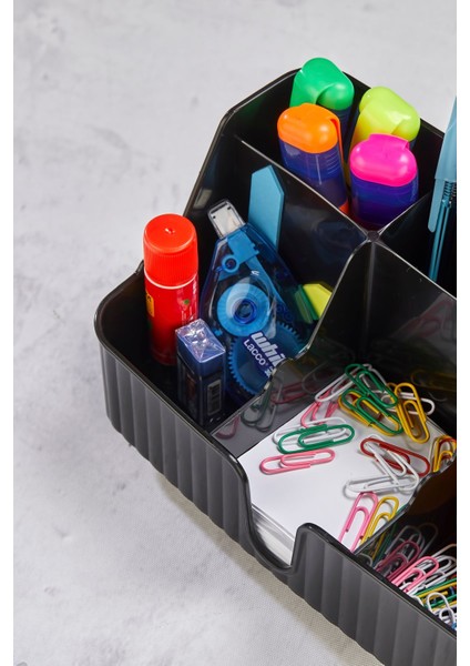 Line 6' Bölmeli Çok Amaçlı Masa Üstü Düzenleyici Kalemlik -Takı- Makyaj Organizeri indirimleri