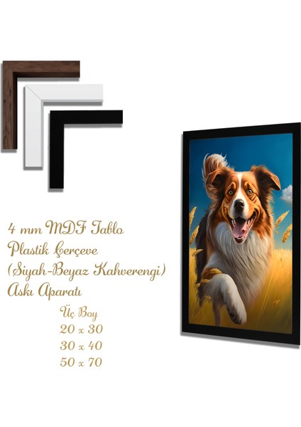Ahşap Tablolar- Yapay Zeka ile Oluşturulmuş Görseller Uv Baskı-Mdf Tablo /5443