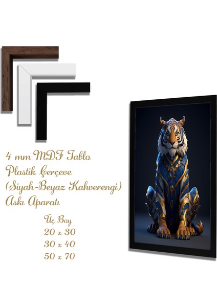 Ahşap Tablolar- Yapay Zeka ile Oluşturulmuş Görseller Uv Baskı-Mdf Tablo /5314