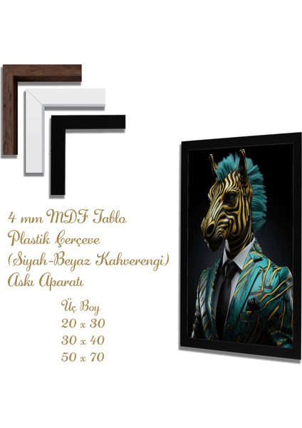 Ahşap Tablolar- Yapay Zeka ile Oluşturulmuş Görseller Uv Baskı-Mdf Tablo /5322