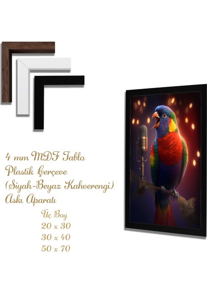 Ahşap Tablolar- Yapay Zeka ile Oluşturulmuş Görseller Uv Baskı-Mdf Tablo /5503