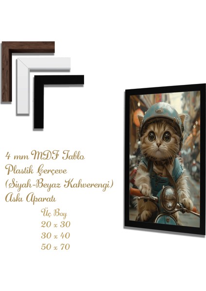 Ahşap Tablolar- Yapay Zeka ile Oluşturulmuş Görseller Uv Baskı-Mdf Tablo /5386