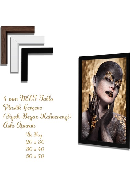 Ahşap Tablolar- Yapay Zeka ile Oluşturulmuş Görseller Uv Baskı-Mdf Tablo /5388