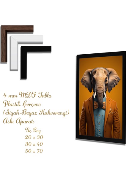 Ahşap Tablolar- Yapay Zeka ile Oluşturulmuş Görseller Uv Baskı-Mdf Tablo /6510