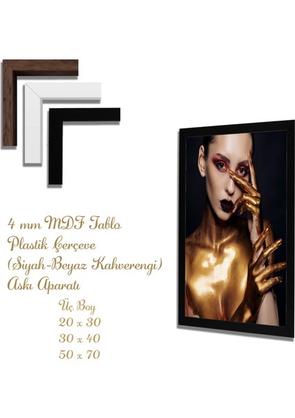 Ahşap Tablolar- Yapay Zeka ile Oluşturulmuş Görseller Uv Baskı-Mdf Tablo /5377