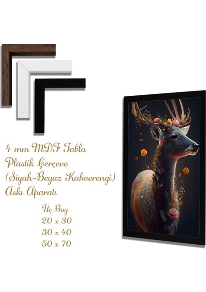 Ahşap Tablolar- Yapay Zeka ile Oluşturulmuş Görseller Uv Baskı-Mdf Tablo /5978