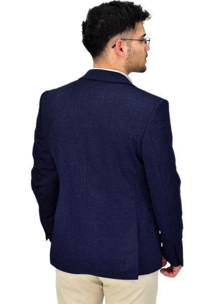 Erkek Lacivert Tek Spor Ceket BGL-ST04467
