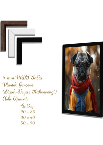 Ahşap Tablolar- Yapay Zeka ile Oluşturulmuş Görseller Uv Baskı-Mdf Tablo /699