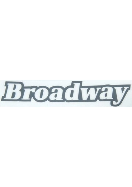 Broadway Kağıt Yazı Koyu Gri