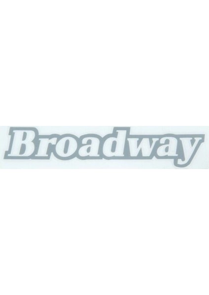 Broadway Kağıt Yazı Açık Gri