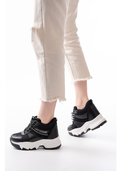 F-209 Bağcıklı Fileli Taş Aksesuarlı Günlük Spor Ayakkabı fiyatları