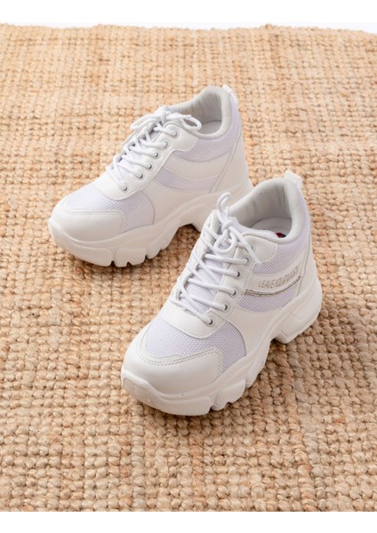 F-209 Bağcıklı Fileli Taş Aksesuarlı Günlük Spor Ayakkabı fırsatları