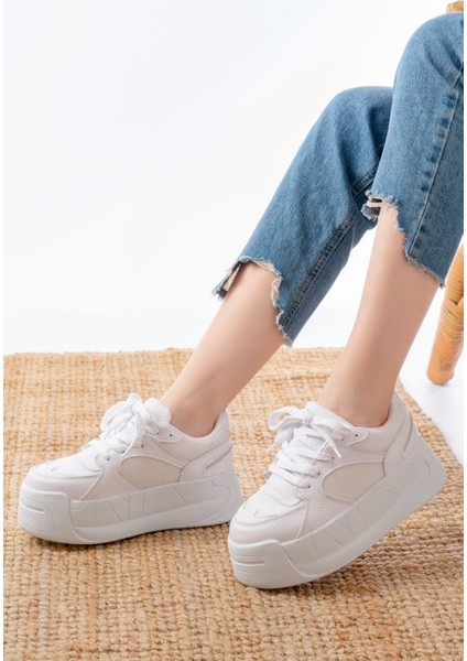 SP-190 Garni Bağcıklı Fileli Yüksek Taban Günlük Spor Ayakkabı modelleri