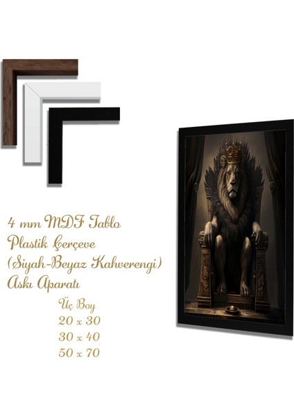 Ahşap Tablolar- Yapay Zeka ile Oluşturulmuş Görseller Uv Baskı-Mdf Tablo /5669