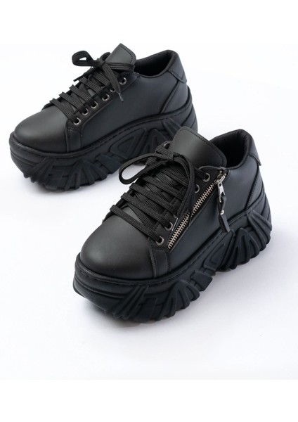 SP-156 Bağcıklı Fermuarlı Yüksek Taban Günlük Spor Ayakkabı fırsatları