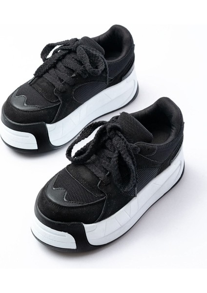 SP-190 Garni Bağcıklı Fileli Yüksek Taban Günlük Spor Ayakkabı modelleri