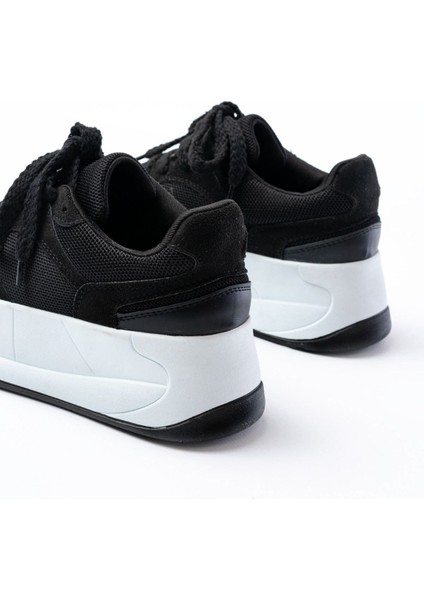 SP-190 Garni Bağcıklı Fileli Yüksek Taban Günlük Spor Ayakkabı indirimleri