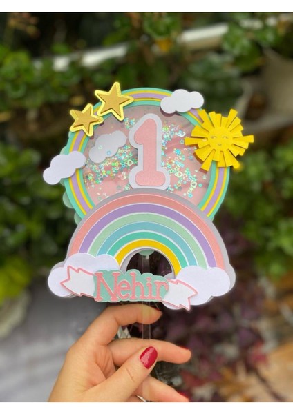 Rainbow Cake Topper