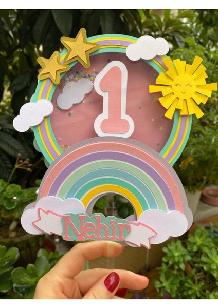 Rainbow Cake Topper