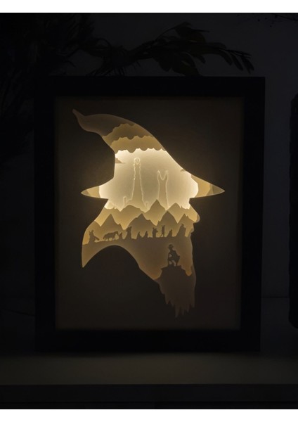 Yüzüklerin Efendisi - Light Box - Gölge Kutusu