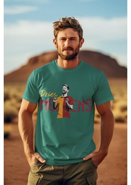Dries Mertens Görselli Futbol Forma Baskılı Unisex Tişört Regular Fit T-Shirt