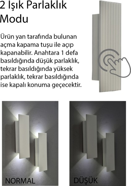 2 Adet Pilli Modern Dekoratif Duvar Aydınlatması Aplik Gece Lambası fırsatları