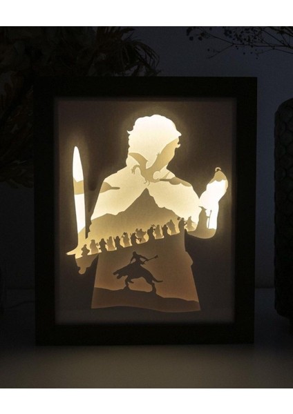 Hobbit Gece Lambası - Light Box - Gölge Kutusu