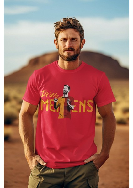Dries Mertens Görselli Futbol Forma Baskılı Unisex Tişört Regular Fit T-Shirt