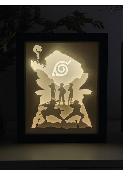 Naruto Gece Lambası - Light Box - Gölge Kutusu