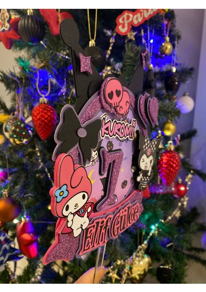 Kuromi Temalı 3D Cake Topper Doğum Günü Pasta Süsü fiyatları
