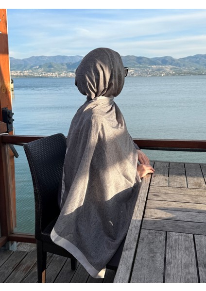 Pamuklu Soft Inci Desen Şal-Krem