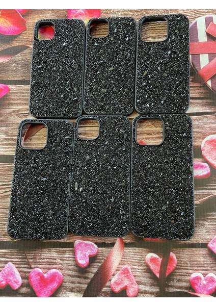 Iphone 11 - 13 - 14 - 14 Pro Max - 14 Plus - 15 Plus - 15 Pro - 15 Pro Max - Siyah Taşlı Kılıf modelleri