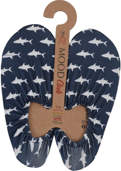 Beyaz Köpek Balığı Deniz Ayakkabısı ve Çok Amaçlı Kaydırmaz Havuz Patiği