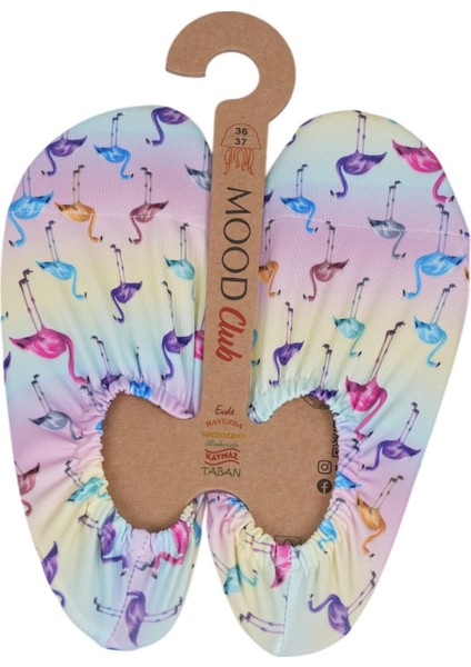 Rainbow Flamingo Deniz Ayakkabısı ve Çok Amaçlı Kaydırmaz Havuz Patiği