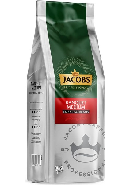 Banquet Medium Çekirdek Kahve 1kg (Espresso Beans) (3 Lü Set)