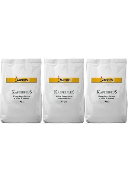 Kaffeeplus Kahve Beyazlatıcısı / Süt Tozu 1kg (3 Lü Set)