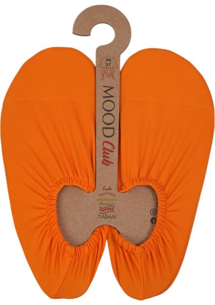 Turuncu Deniz Ayakkabısı ve Çok Amaçlı Kaydırmaz Havuz Patiği