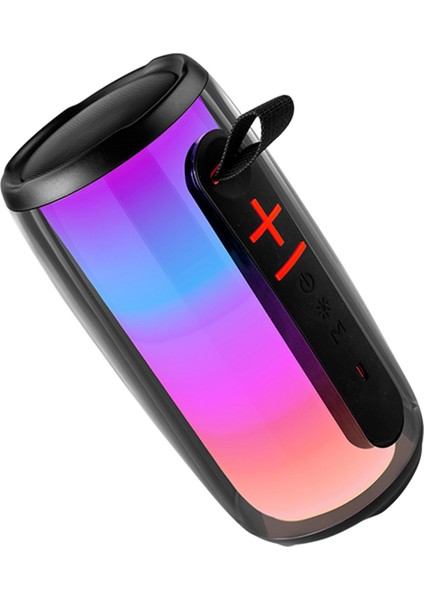 Pluse 6 Mikrofonlu Rgb Kablosuz Hoparlör - Siyah 11