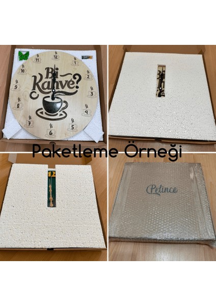 Çocuk Odası Duvar Saati - Epoksi Reçine Kaplamalı - Melody - 40 cm