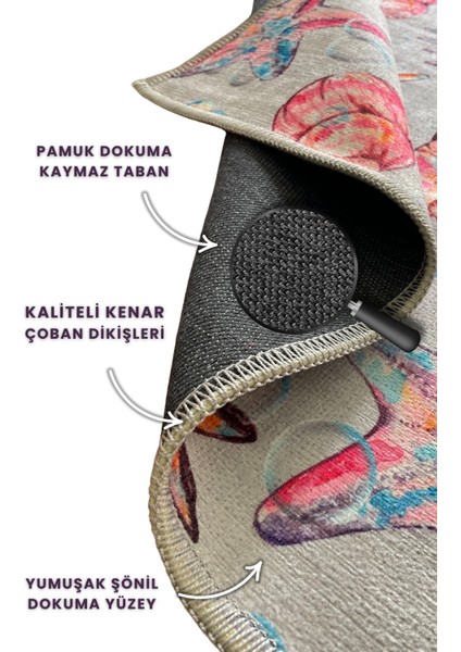 Deniz Yıldızlı Desenli Halı Deniz Kabuklu Halı Deniz Temalı Dijital Baskılı Kaymaz Antialerjik Hobi Odası Halısı fırsatları
