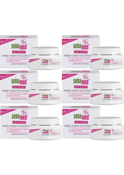 Kırışık Karşıtı Dolgunlaştırıcı Antı-Ageıng Krem 50ML (6 Lı Set)