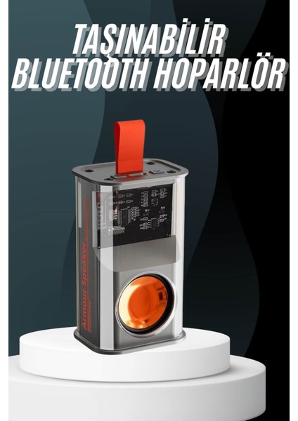 Taşınabilir Rgb Ledli Bluetooth Hoparlör Sd Kart Girişli Kablosuz