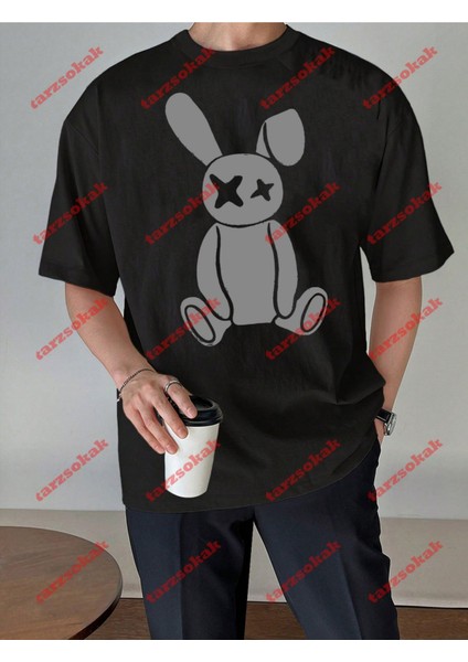 Minimal Vanny Baskılı Oversize Yıkamalı Tshirt Siyah fiyatları