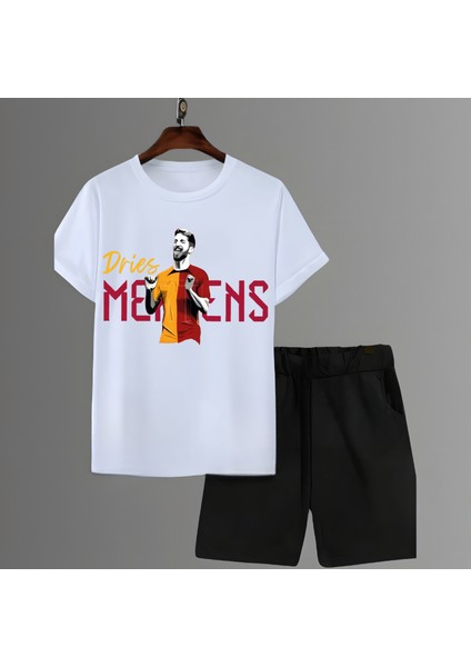 Dries Mertens Görselli Futbol Forma Baskılı Unisex Tişört Regular Fit T-Shirt Şort Takımı