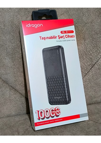 Idragon 10000 Mah Kapasite Pd 20W Hızlı Powerbank Taşınabilir Şarj Aleti Cihazı Batarya Kp-03