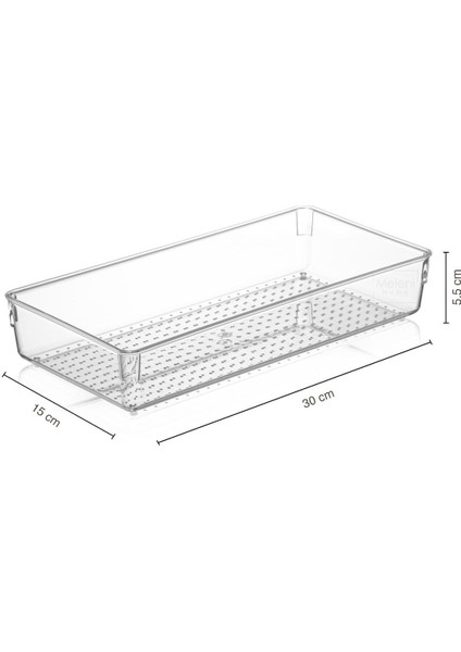Modüler Çekmece Içi Düzenleyici, Makyaj Takı Düzenleyici - Ofis Masaüstü Organizer 30,5 x 15 cm fırsatları