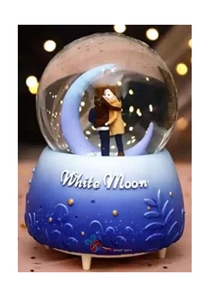 White Moon Kar Küresi Orta Boy