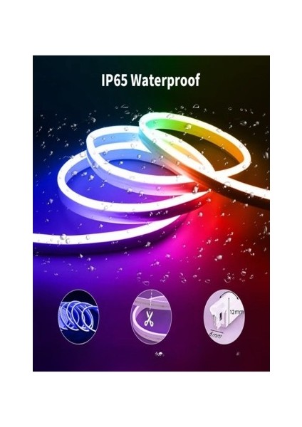 5m 16 Renk 4 Fonksiyonlu Esnek Şerit Neon LED modelleri