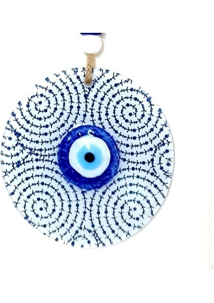 Altın Boynuz Modeli Nazar Füzyon Cam Duvar Dekoru