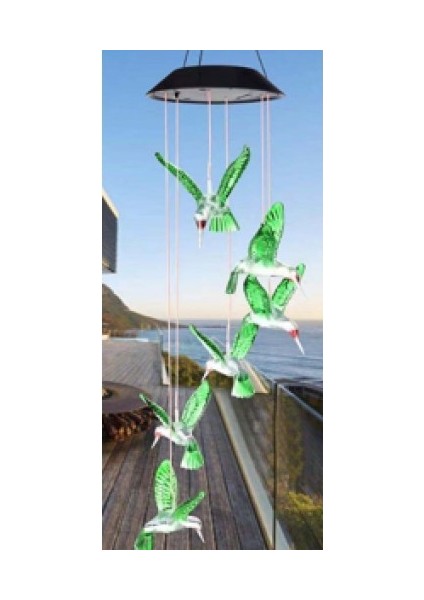 Solar LED Işıklı Kuşlu Bahçe Dekoru 6 Ledli,renkli Işık fırsatları